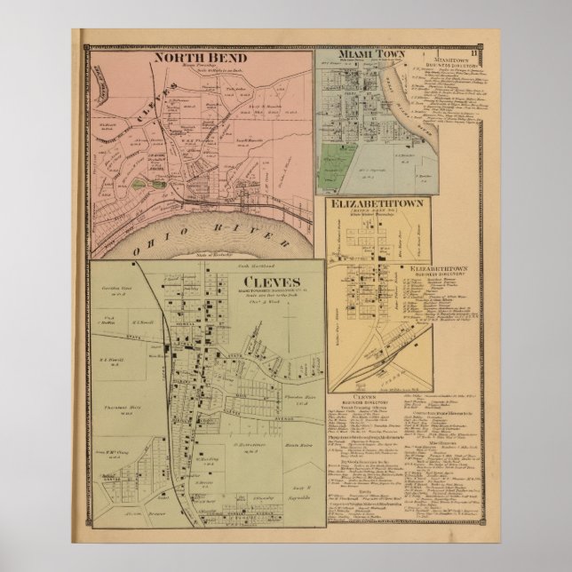 Póster Leves, North Bend, Ohio (Frente)