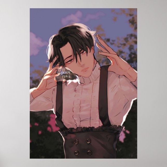 Póster Levi Ackerman By Golden Peach (Frente)