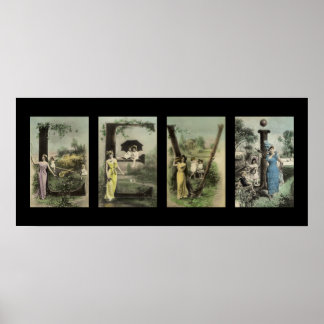 Póster LEVI Alphabet Name Art