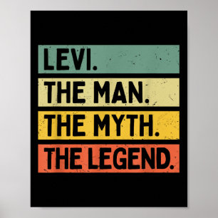 Póster Levi El Hombre El Mito La Leyenda Funny Personaliz