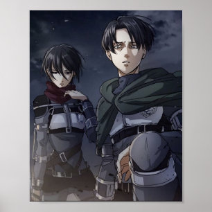 Póster Levi x Mikasa