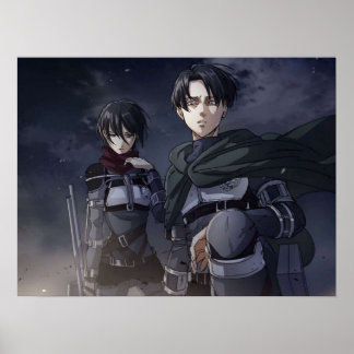Póster Levi x Mikasa