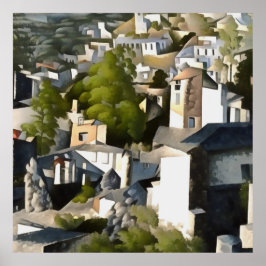 Póster Levissihan Kayakoy Historical Hillside Houses Art