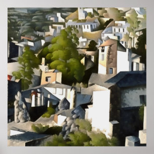 Póster Levissihan Kayakoy Historical Hillside Houses Art