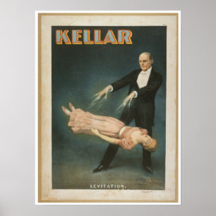 Póster Levitación de Harry Kellar