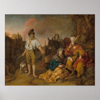Póster Levite y su concubina en Gibeah, Testamento Viejo