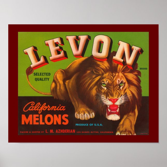 Póster Levon California Melons (Frente)