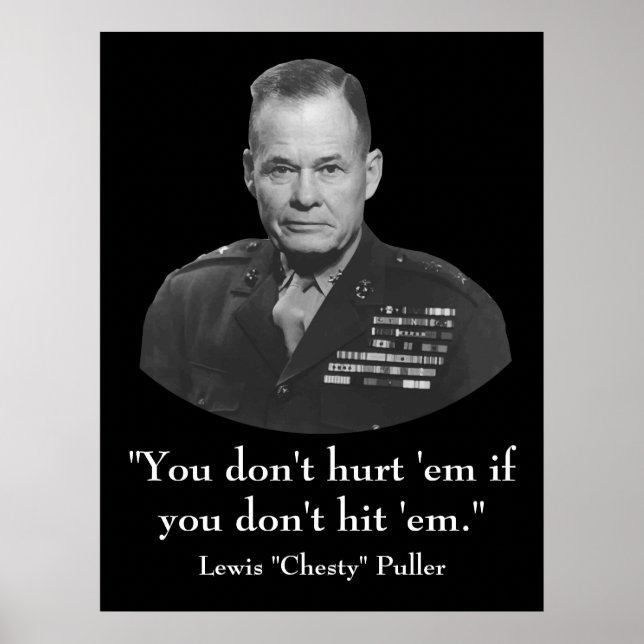 Póster Lewis "Chesty" Puller (Frente)
