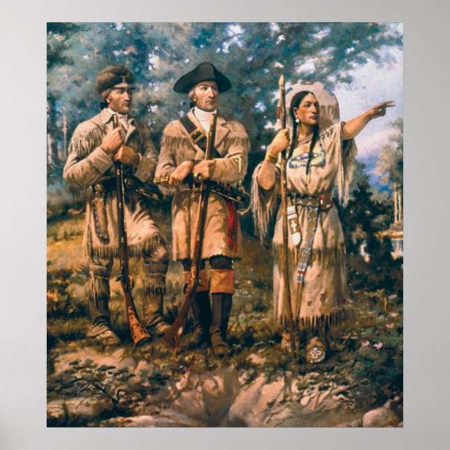Póster Lewis y Clark, Sacagawea (Frente)