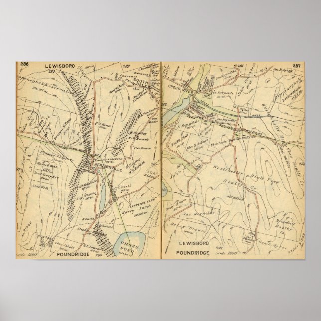 Póster Lewisboro, Nueva York (Frente)