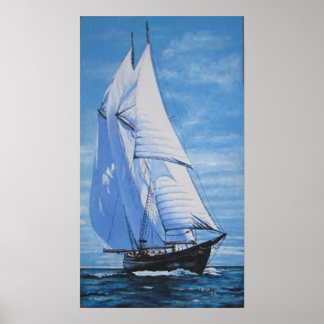 Póster Lewis's Sailboat (Frente)