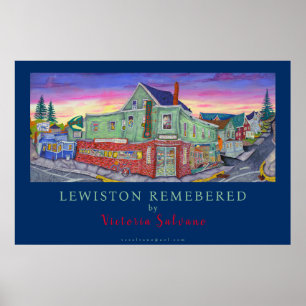 Póster Lewiston maine recordó