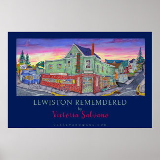 Póster LEWISTON RECORDADO por Victoria Salvano