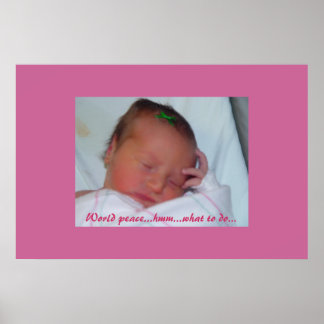 Póster ¡Lexi reflexiona sobre la paz mundial!