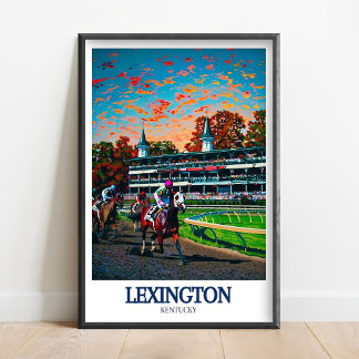 Póster Lexington Prints - Keeneland Print Keeneland Race
