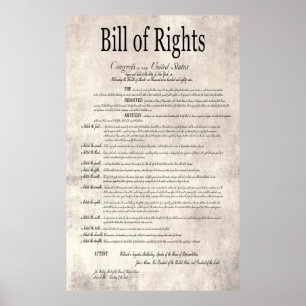 PÓSTER LEY DE DERECHOS DE LOS ESTADOS UNIDOS 2