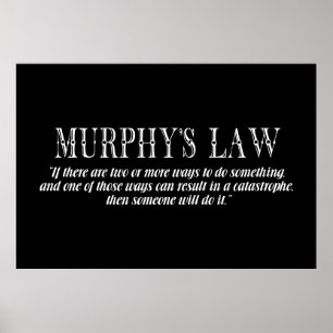 Póster Ley de Murphy