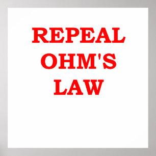 Póster ley de ohm