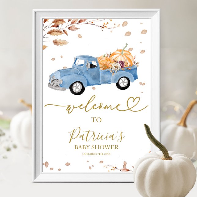 Póster Leyenda de bienvenida de Baby Shower de la caída d (Subido por el creador)