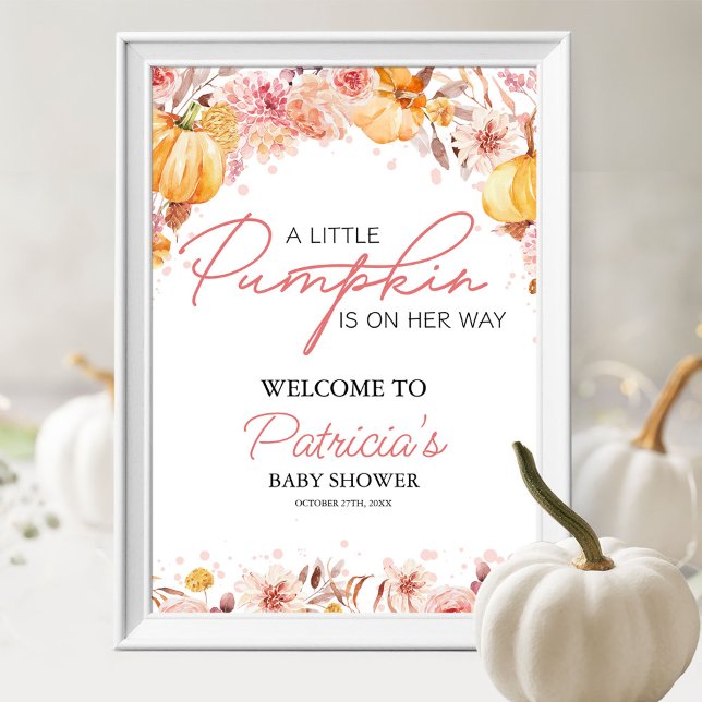 Póster Leyenda de bienvenida de Baby Shower de la caída d (Subido por el creador)