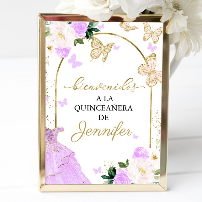 Póster Leyenda de bienvenida de Lavender Quinceanera en e (Subido por el creador)