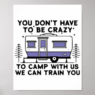 Póster Leyenda de camping desde siempre