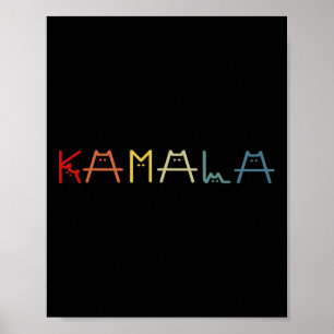 Póster Leyenda de carne de gato de kamala Harris positiva