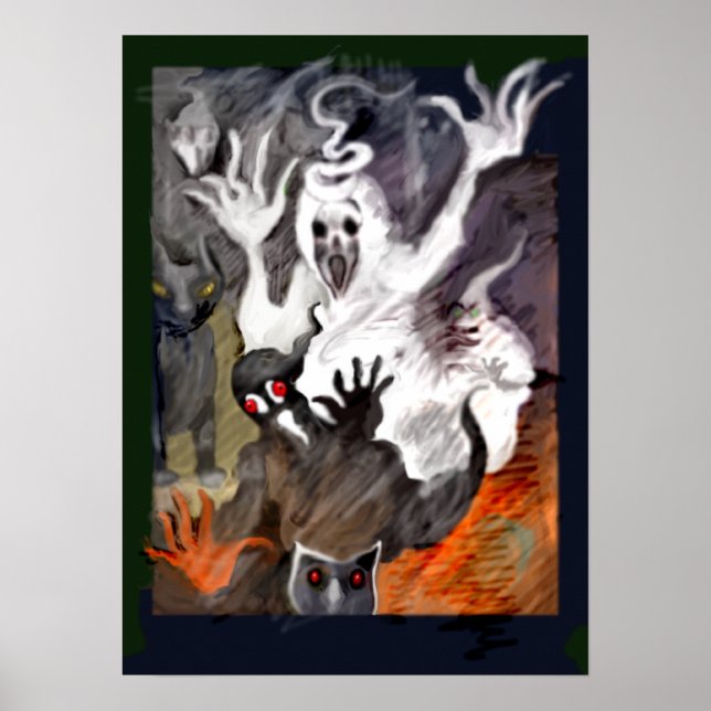 Póster **leyenda de Halloween de Alejandro** (Frente)