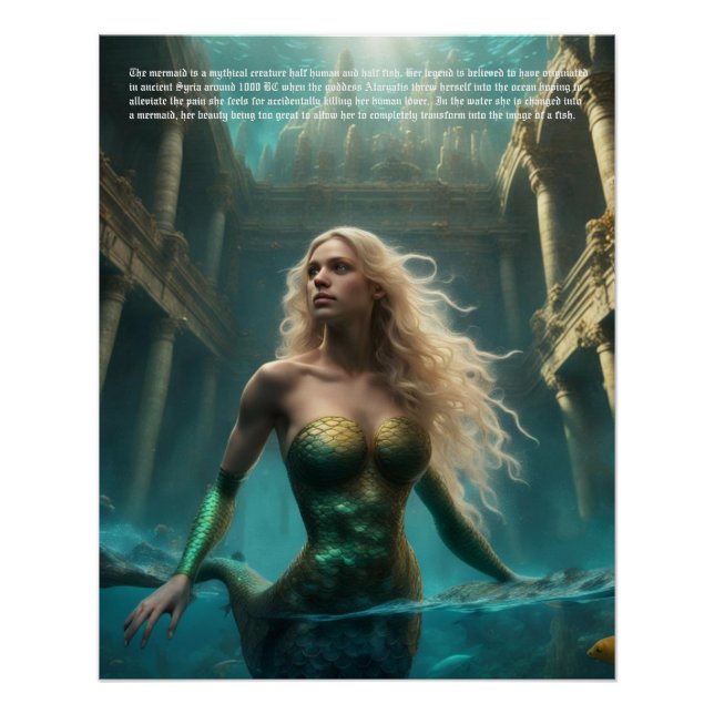 Póster Leyenda de la sirena (Anverso)