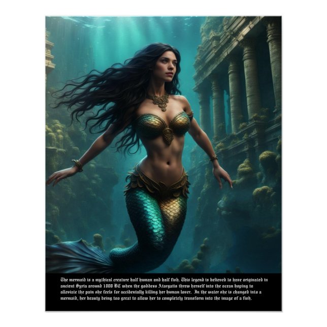 Póster Leyenda de la sirena (Anverso)