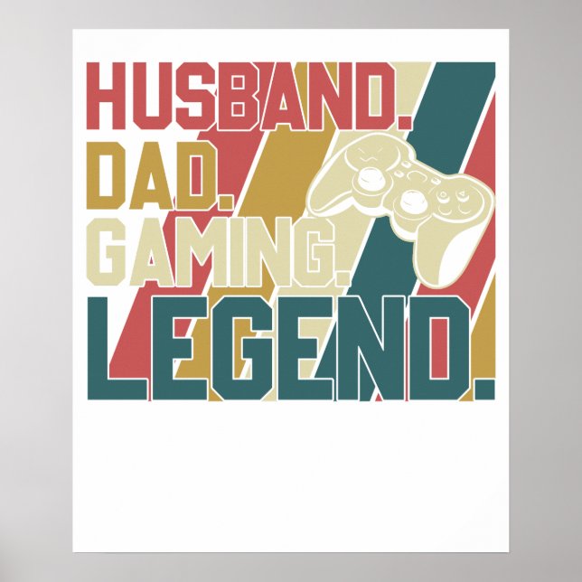 Póster leyenda de los juegos padre esposo (Frente)