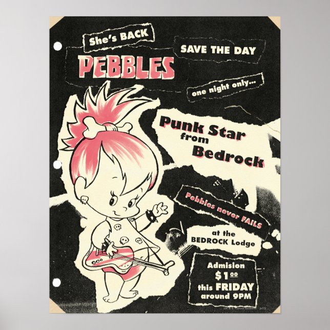 Póster Leyenda de rock de Punk PEBBLES™ (Frente)