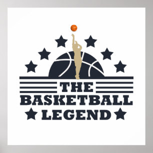 Póster leyenda del baloncesto