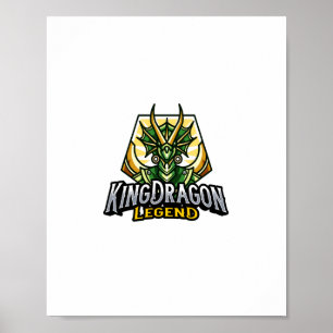 Póster leyenda del dragón rey