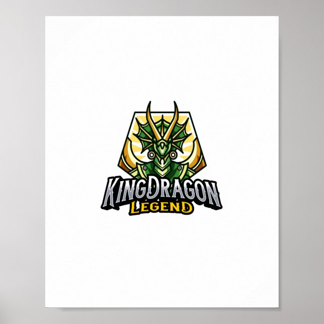 Póster leyenda del dragón rey (Frente)