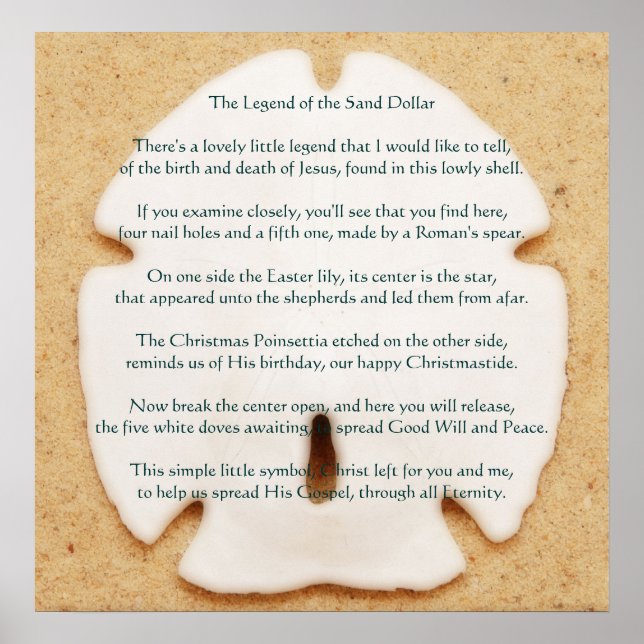 Póster Leyenda del Poster del dólar de arena (Frente)