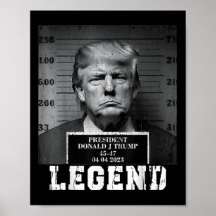 Póster Leyenda del presidente de Trump 2024