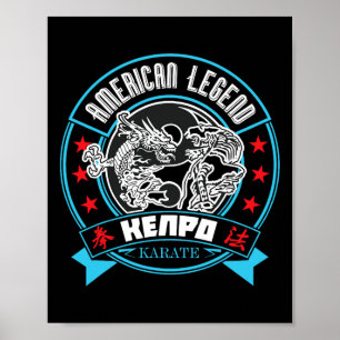 Póster Leyenda estadounidense Kenpo Karate Artista Marcia