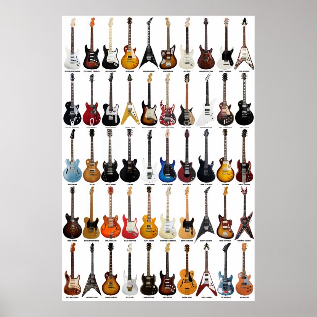 Póster Leyendas de guitarra (Frente)