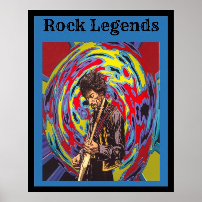 Póster Leyendas de rock (Frente)