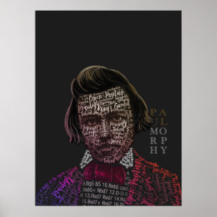 Póster Leyendas del ajedrez: Paul Morphy