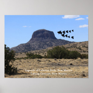 Póster Leyendas del pico Cabezon, Poster de Nuevo México