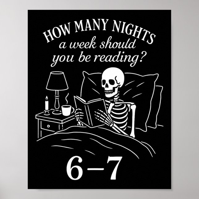 Póster Leyendo 67 Meme Profesor de Inglés Divertido 67 Am (Frente)