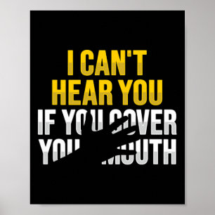 Póster Leyendo Awarene de pérdida de audición sorda de ge