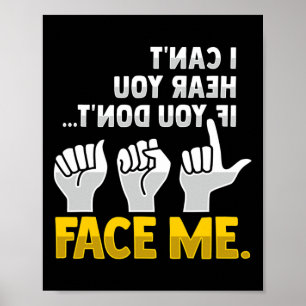 Póster Leyendo Awarene de pérdida de audición sorda de ge