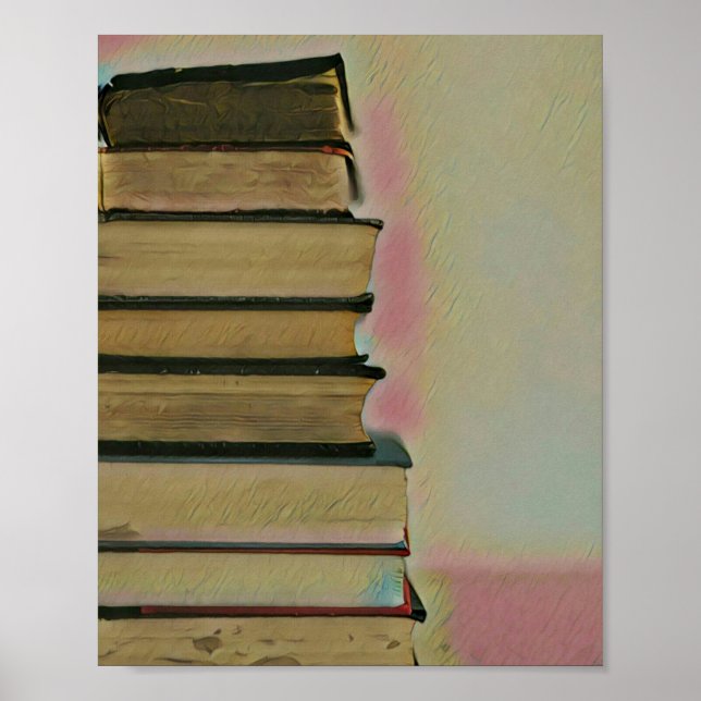 Póster Leyendo calcomanías de pared (Frente)