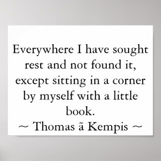 Póster Leyendo en un rincón