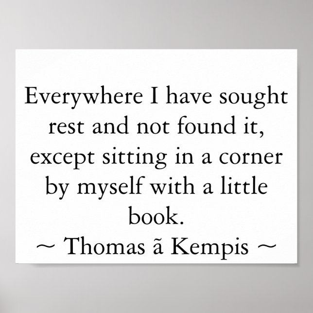 Póster Leyendo en un rincón (Frente)