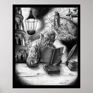 Póster Leyendo Gnome