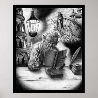 Póster Leyendo Gnome